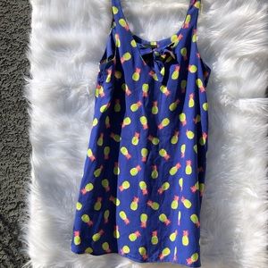 ❄️ Blue Pineapple BeBop Summer Dress Size Small Woman